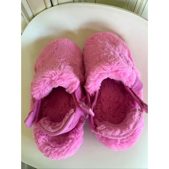Nike Women's Calm SE Fuzzy Fur Cozy Slip On Slides Mules Playful Pink Size 5 - Picture 11 of 15